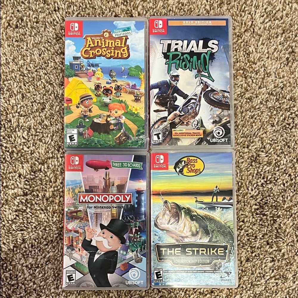 Nintendo Game Collection - Red and Blue Cases
